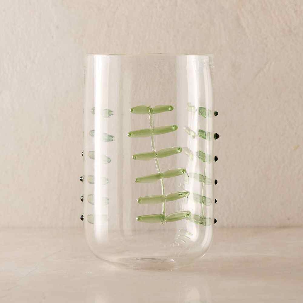 Palm Applique Highball Glasses