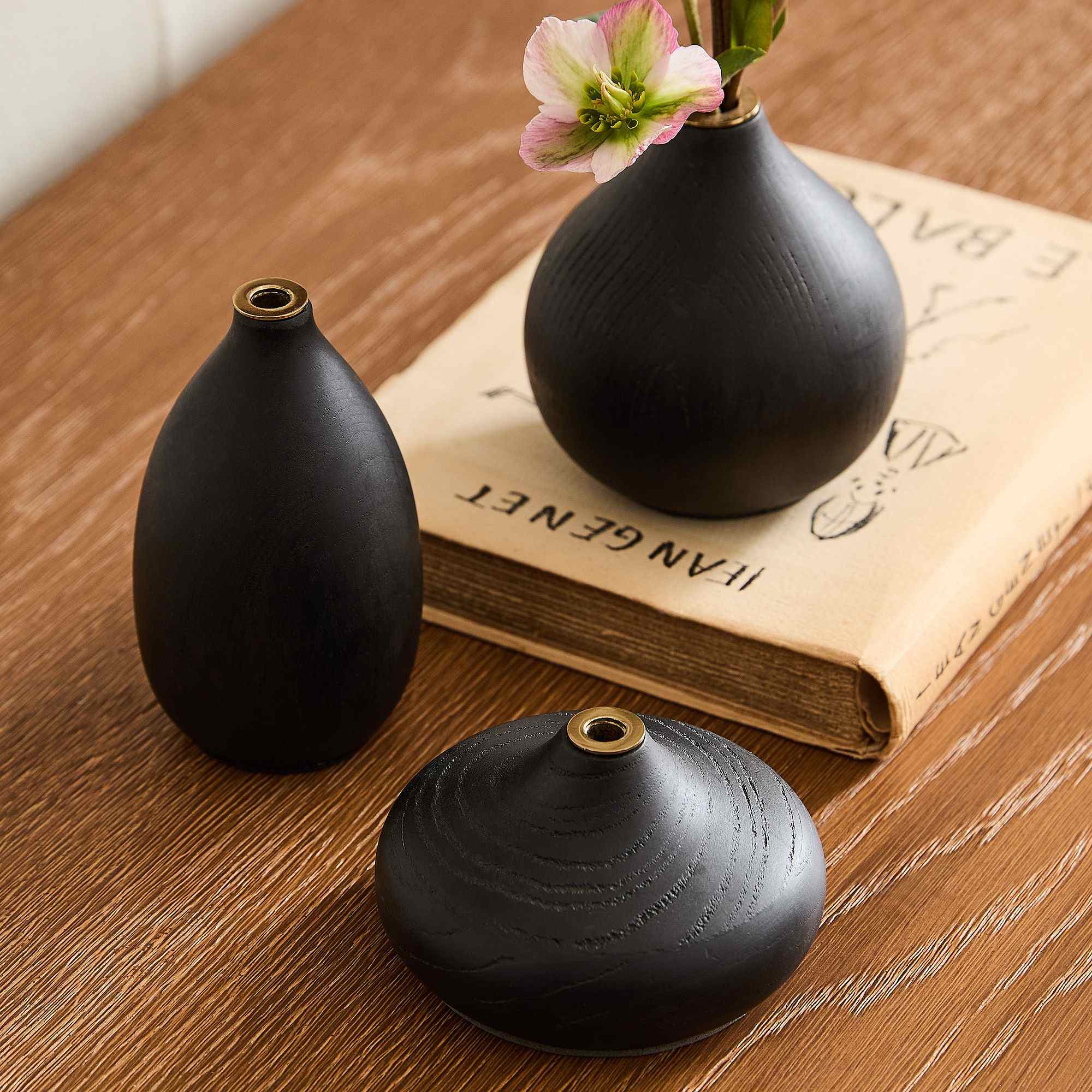 Wren Wood Bud Vases (Set of 3)