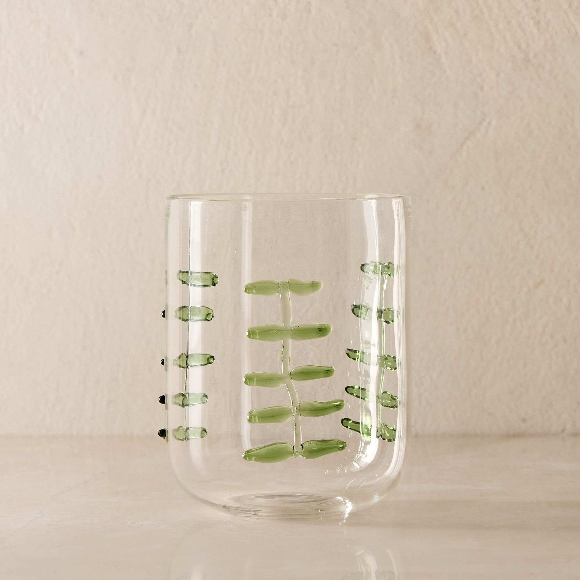 Palm Applique Glassware Collection, Set of 4