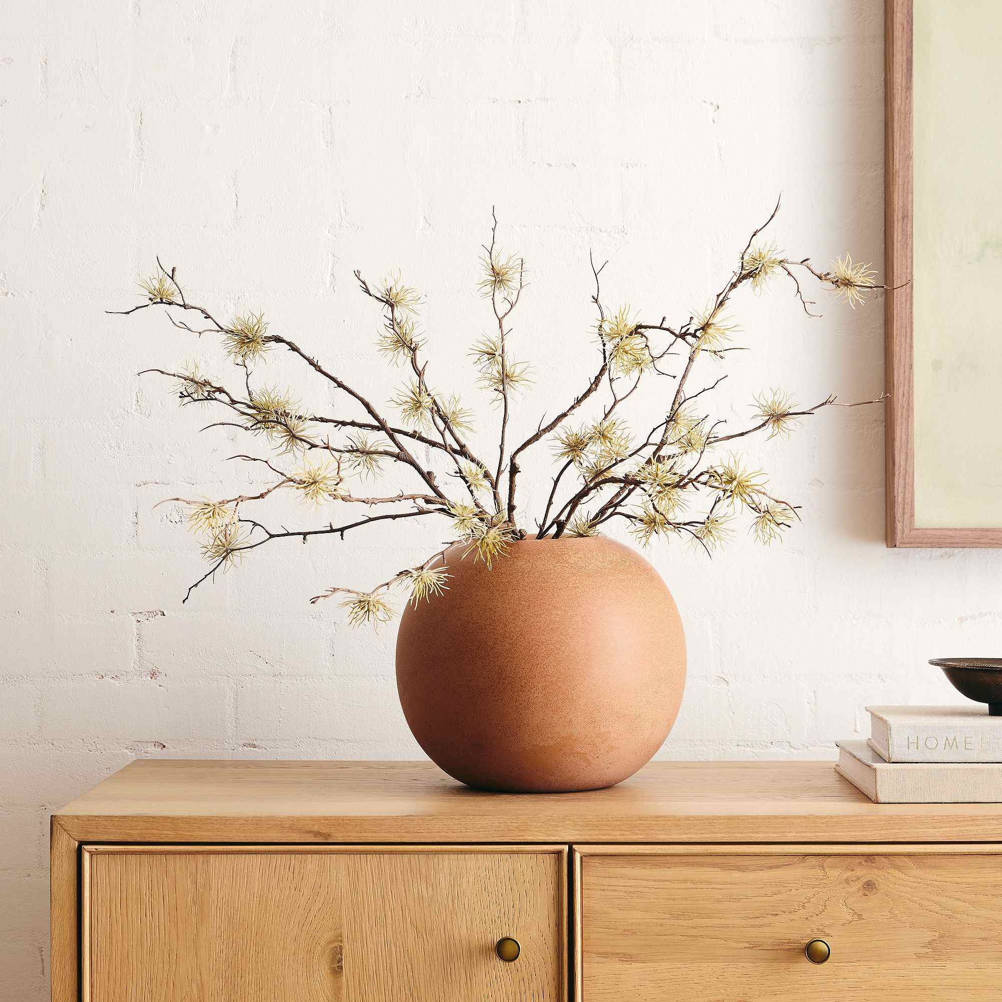Faux Green Thistle Stem