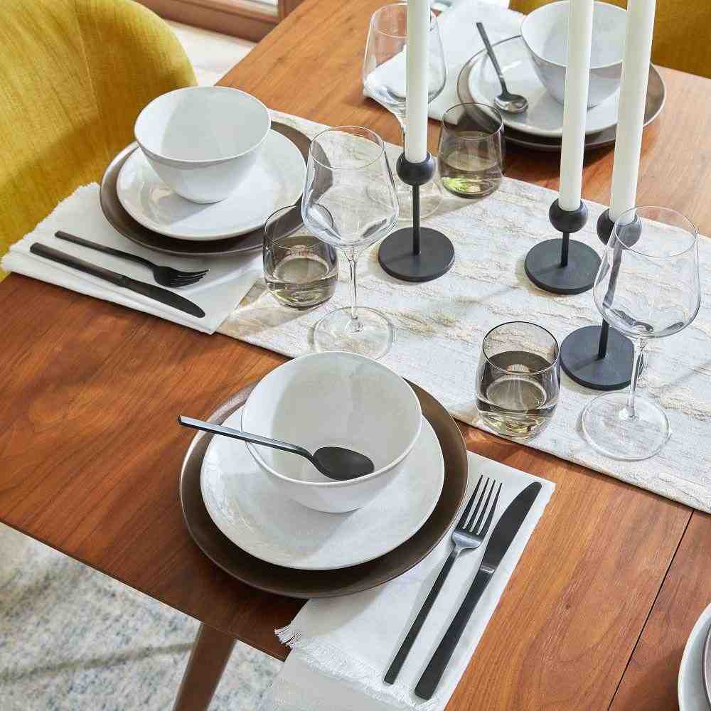 Bark Textured Jacquard Runner