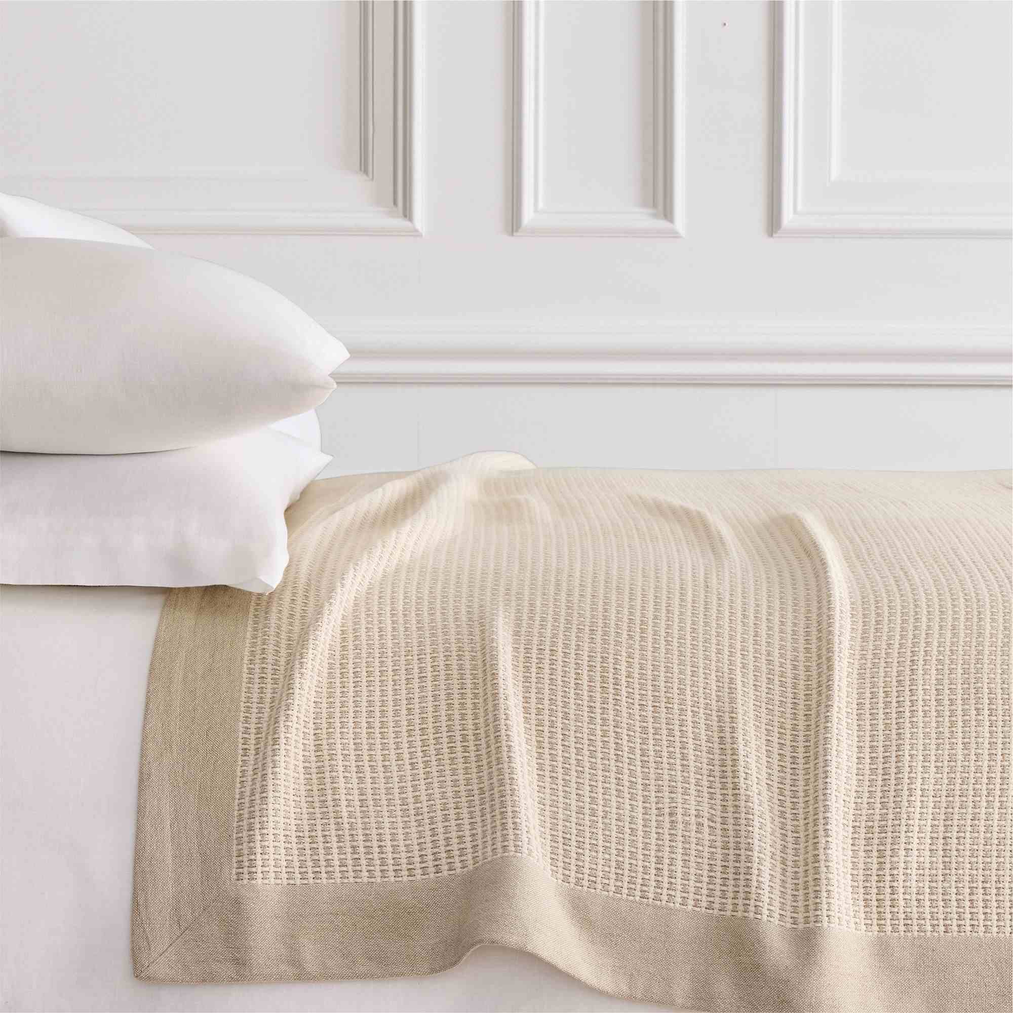 west elm | Two-Tone Cotton Linen Blanket