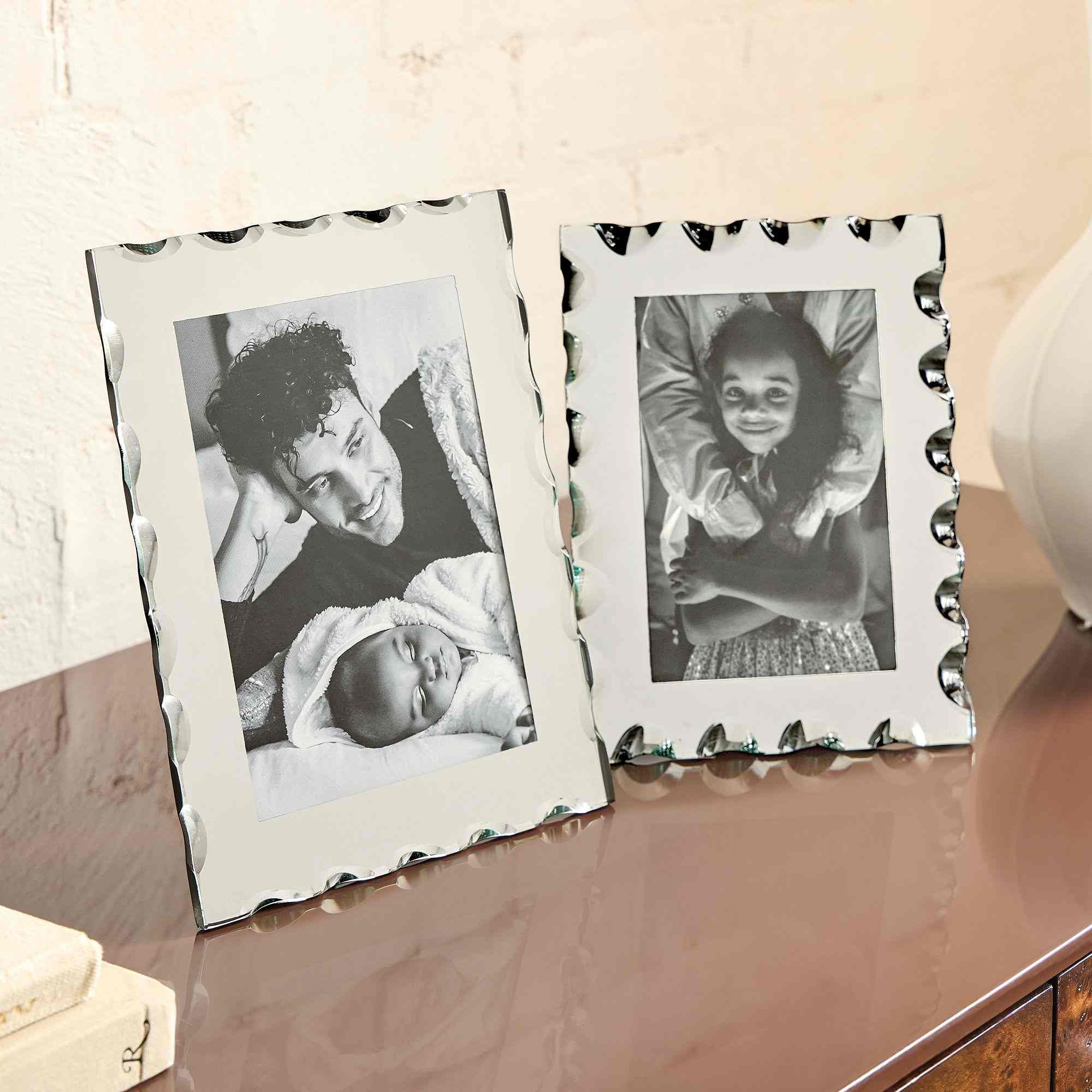 Mirrored Glass Tabletop Frames