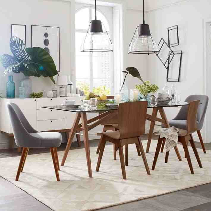 Mid Century Upholstered Dining Chair