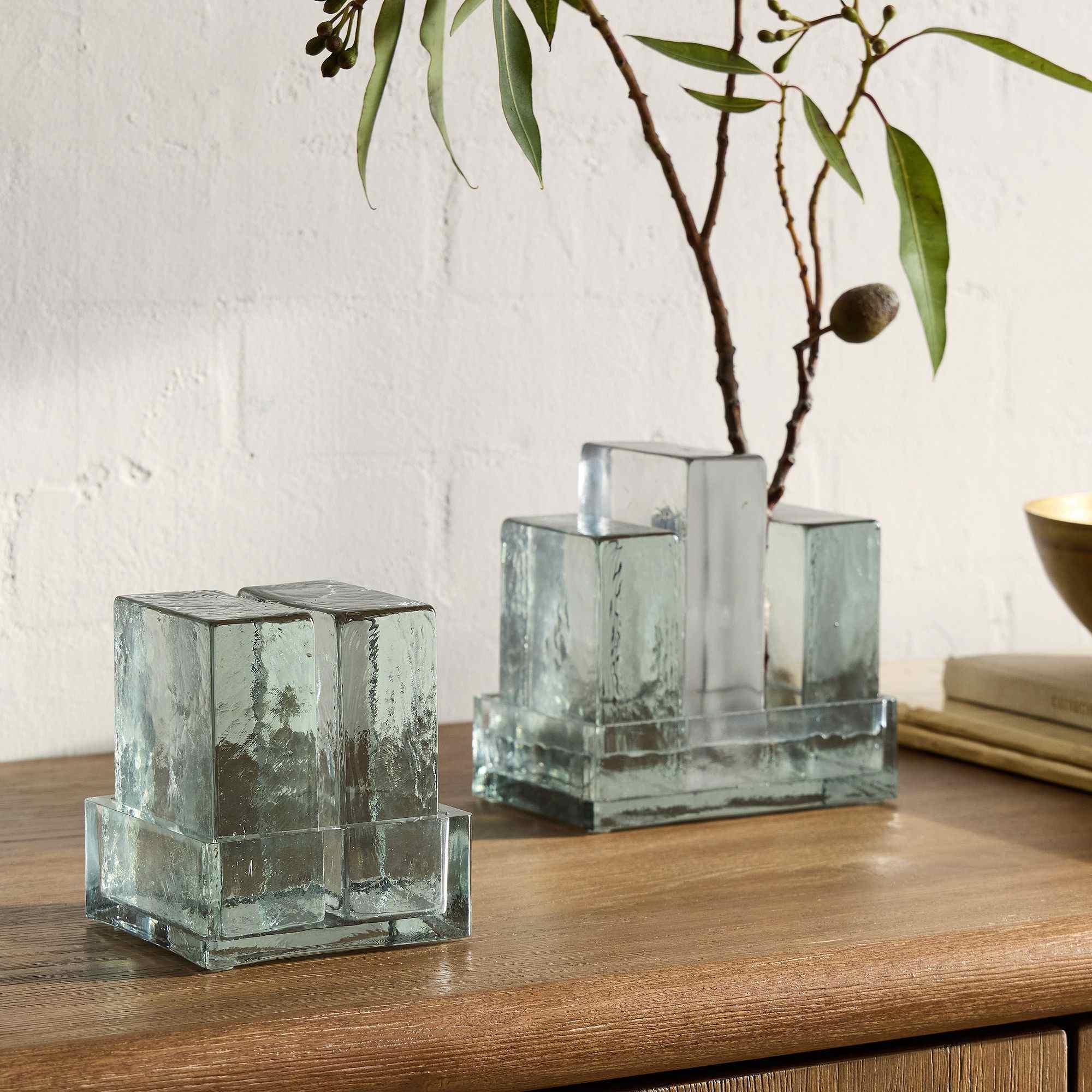 Cast Glass Vases