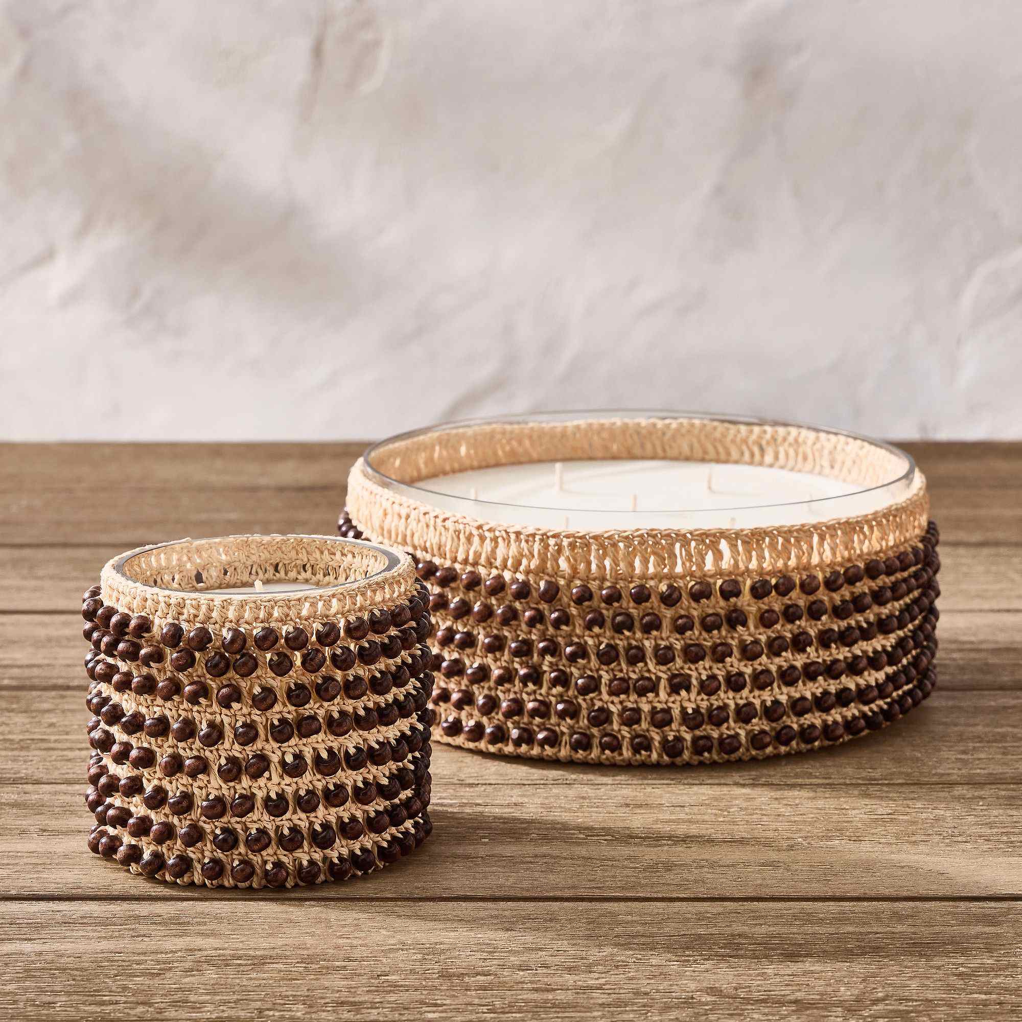 Beaded Citronella Candles