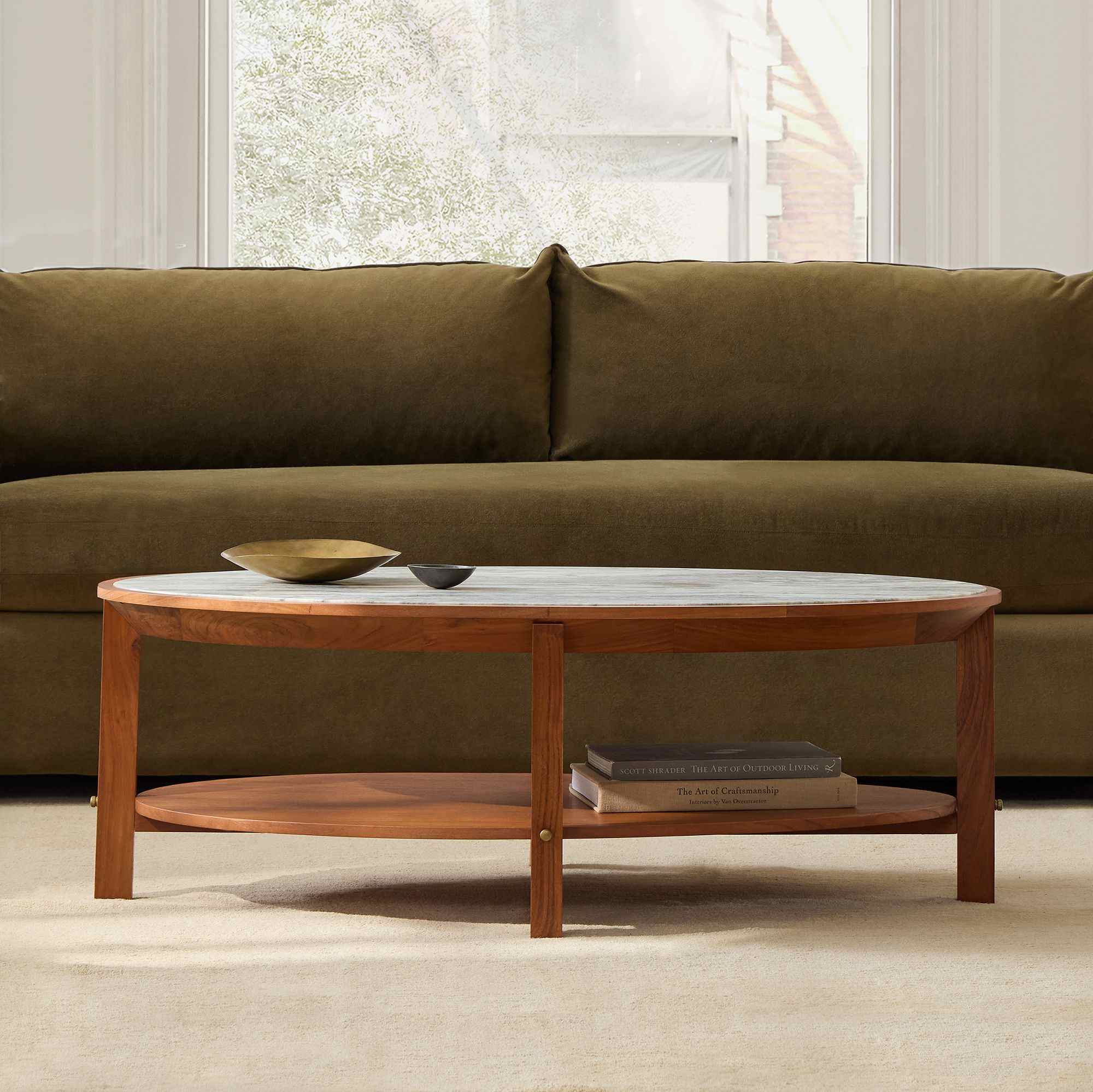 west elm | Nary Marble Coffee Table (48")