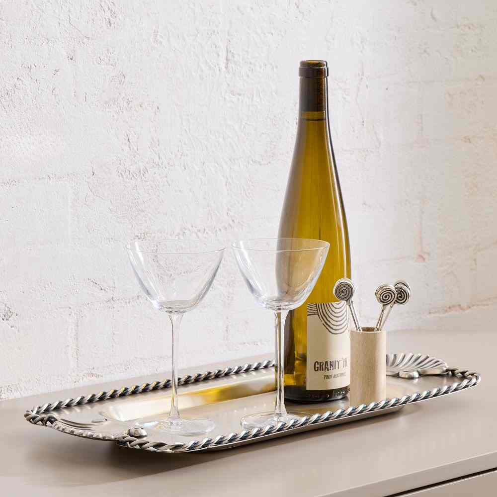 Solei Metal Rectangle Tray & Cheese Board