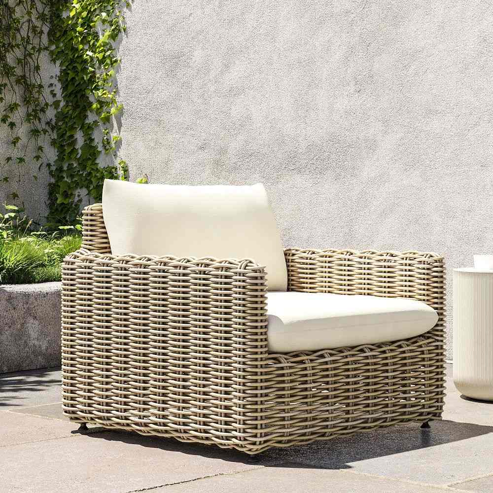 Westport Wicker Slim Profile Outdoor Lounge Chair