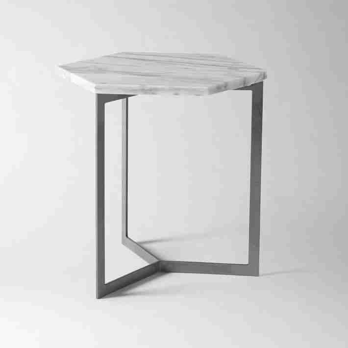 Hex Side Table - Steel