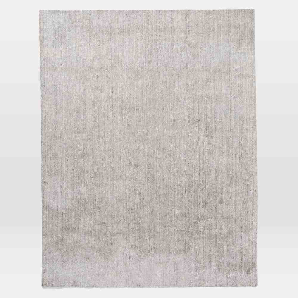 Hand-Loomed Shine Rug - Gray