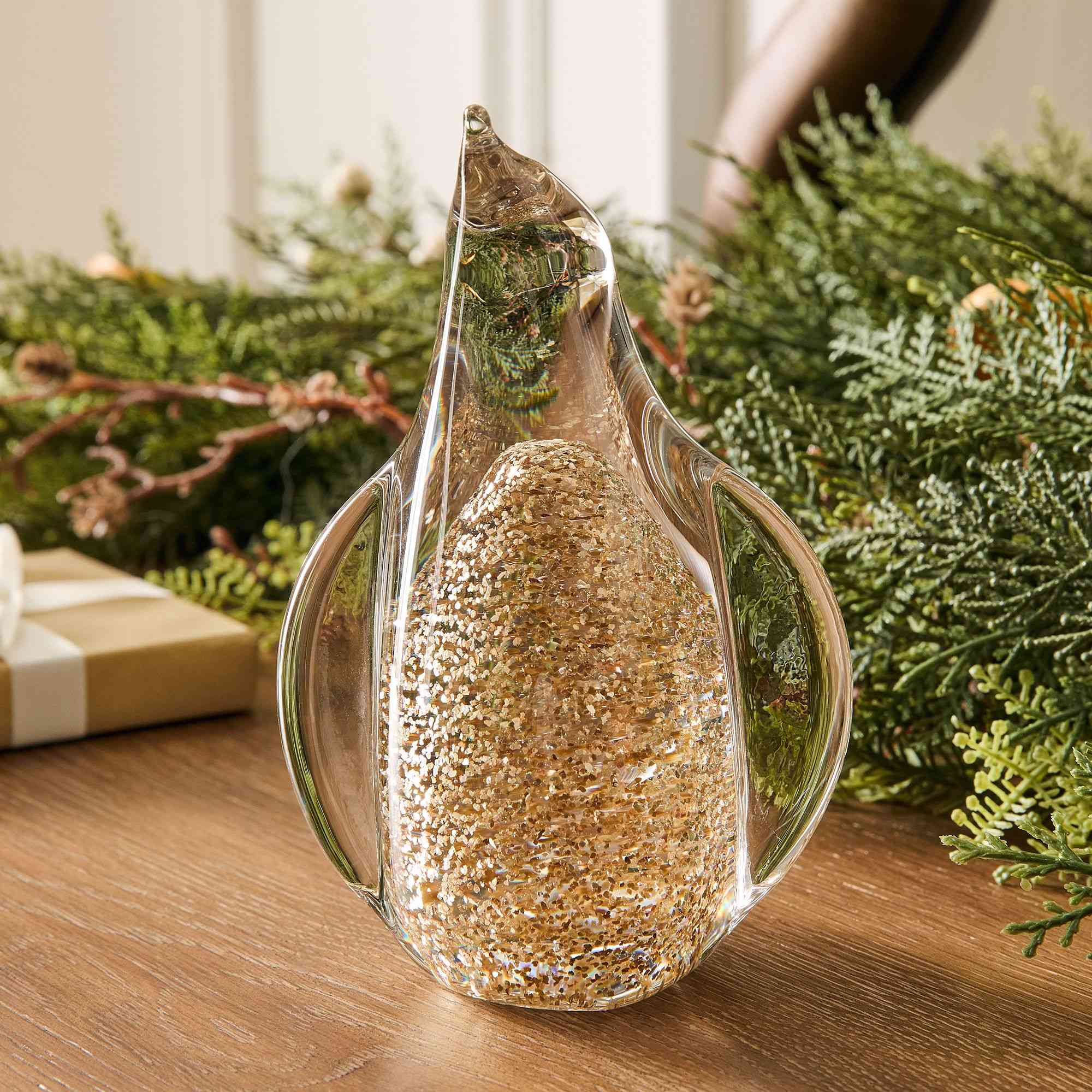 Shimmering Glass Penguin Object