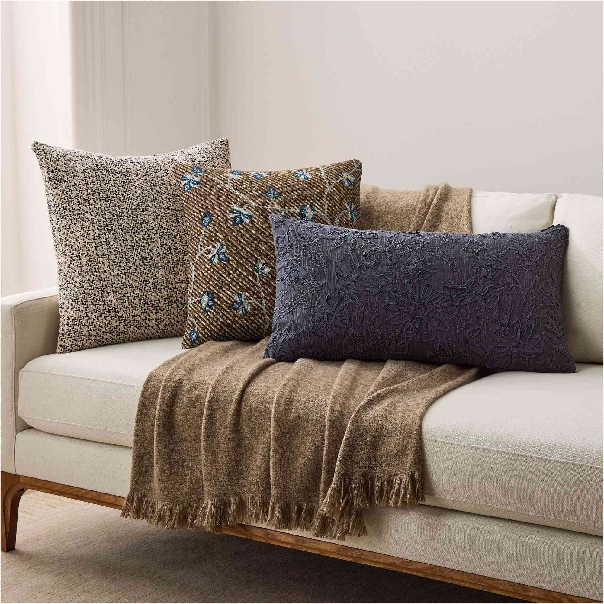 Palampore Twill Pillow Cover, Mist