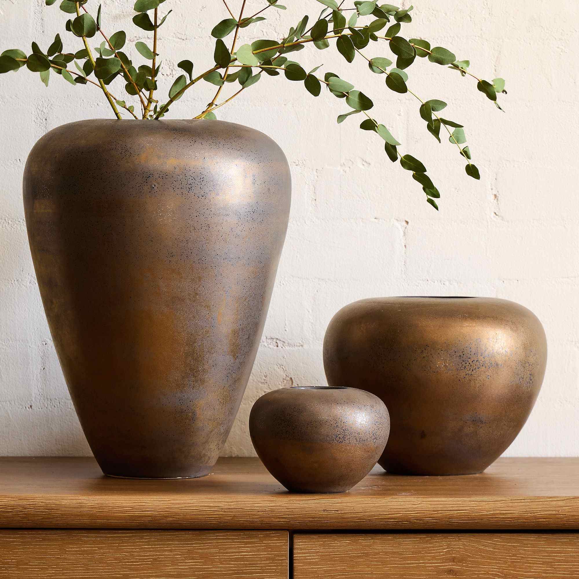 Sorrel Metallic Vases