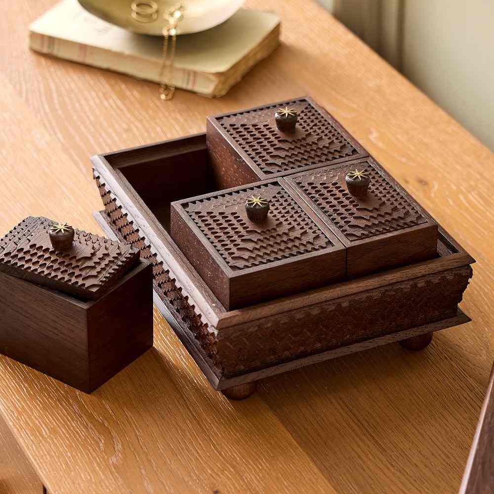 west elm | Pierce & Ward Tramp Art Decorative Box