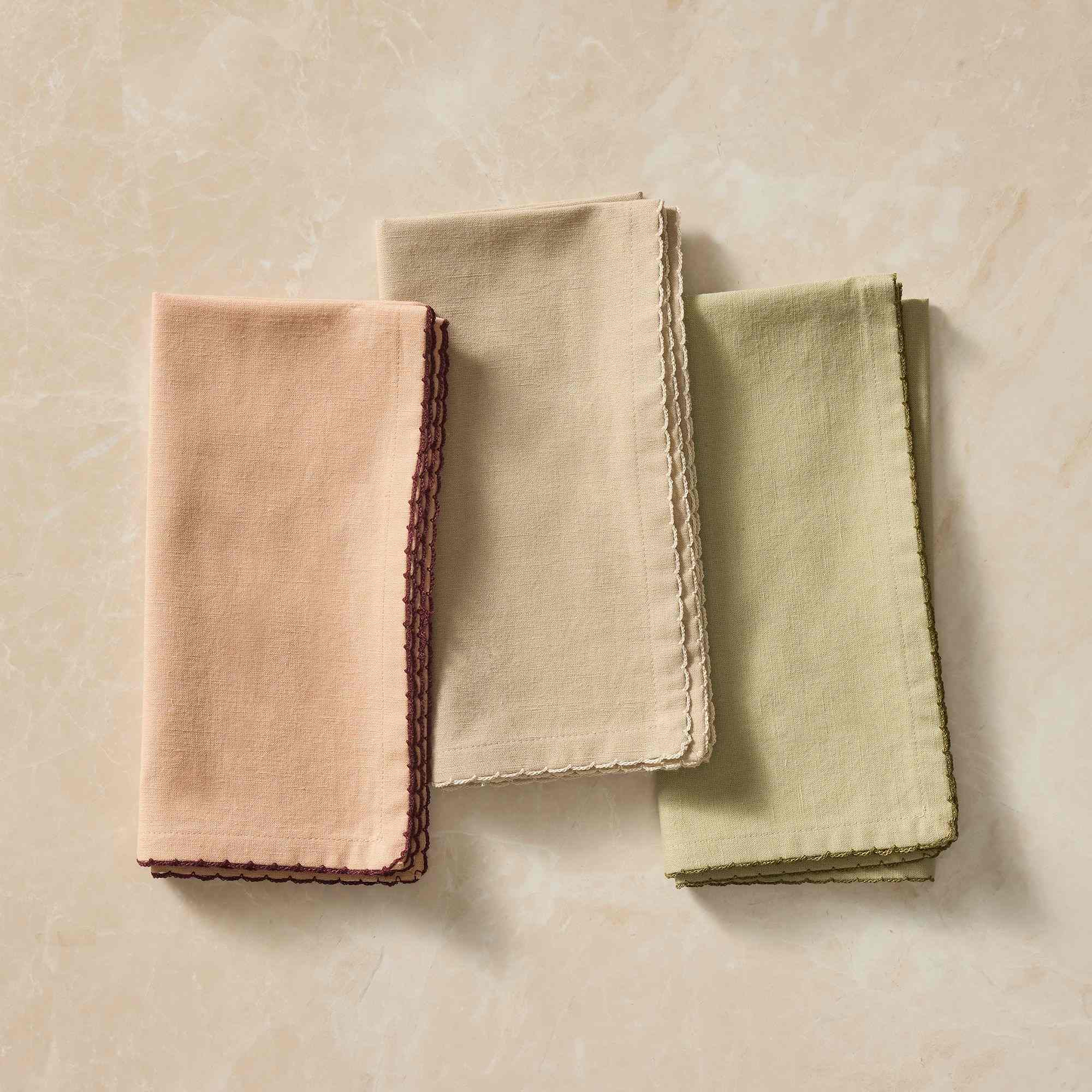 west elm | Picot Edge Napkin Sets