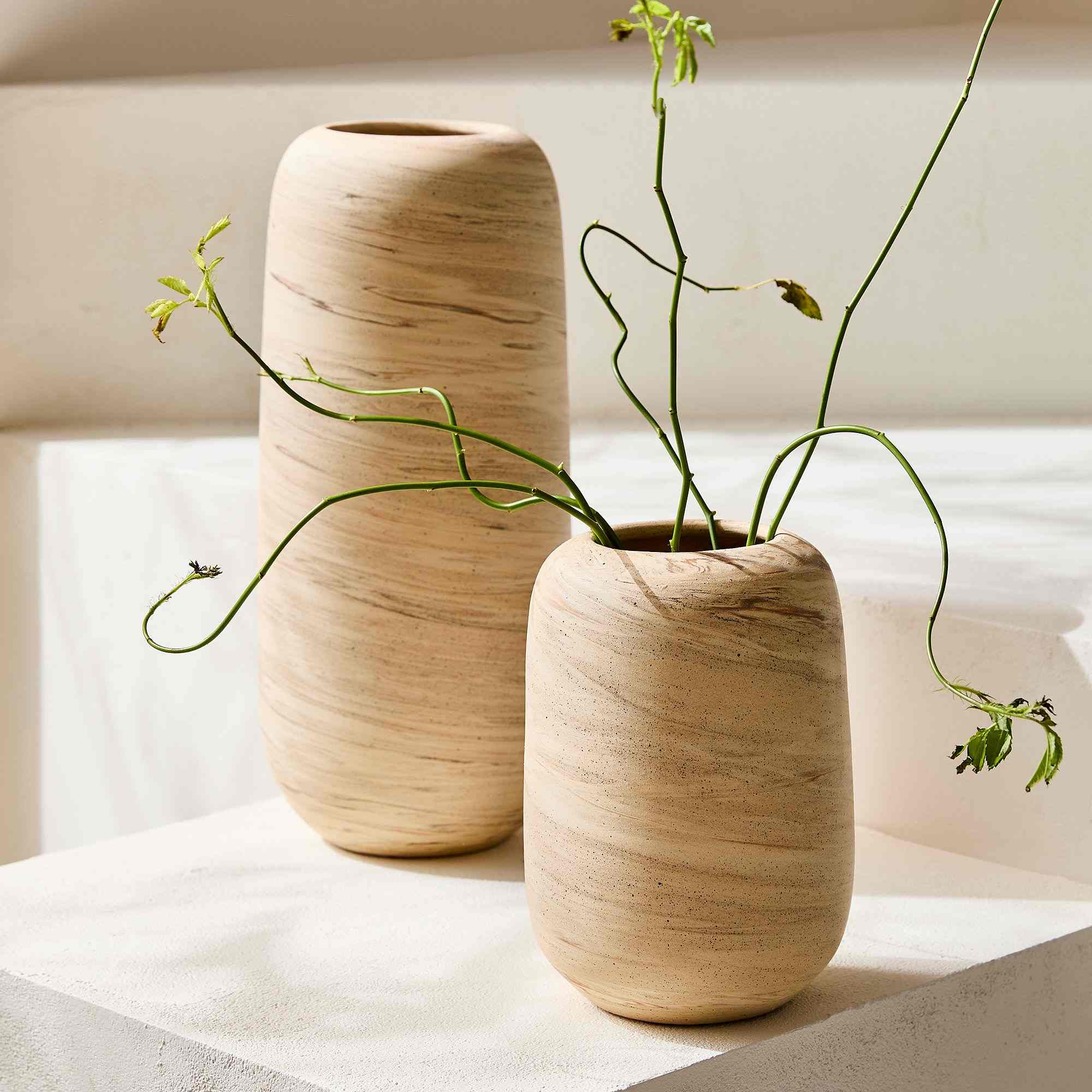 west elm | Ceramic Marbled Vases