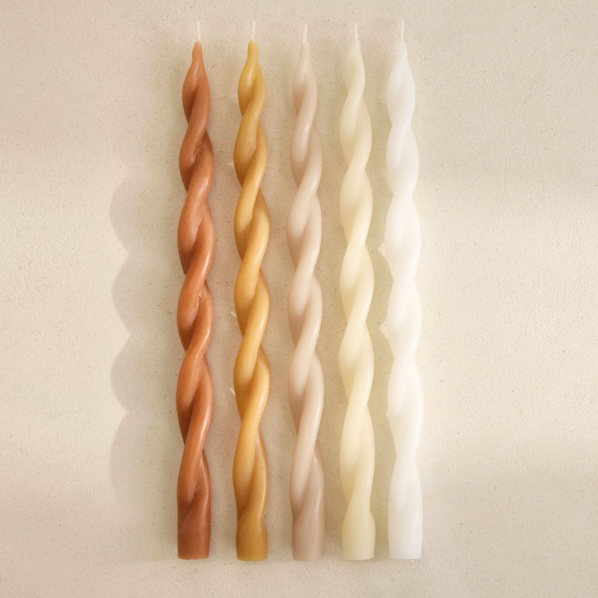 Signature Wax Twist Taper Candles (Set of 4)