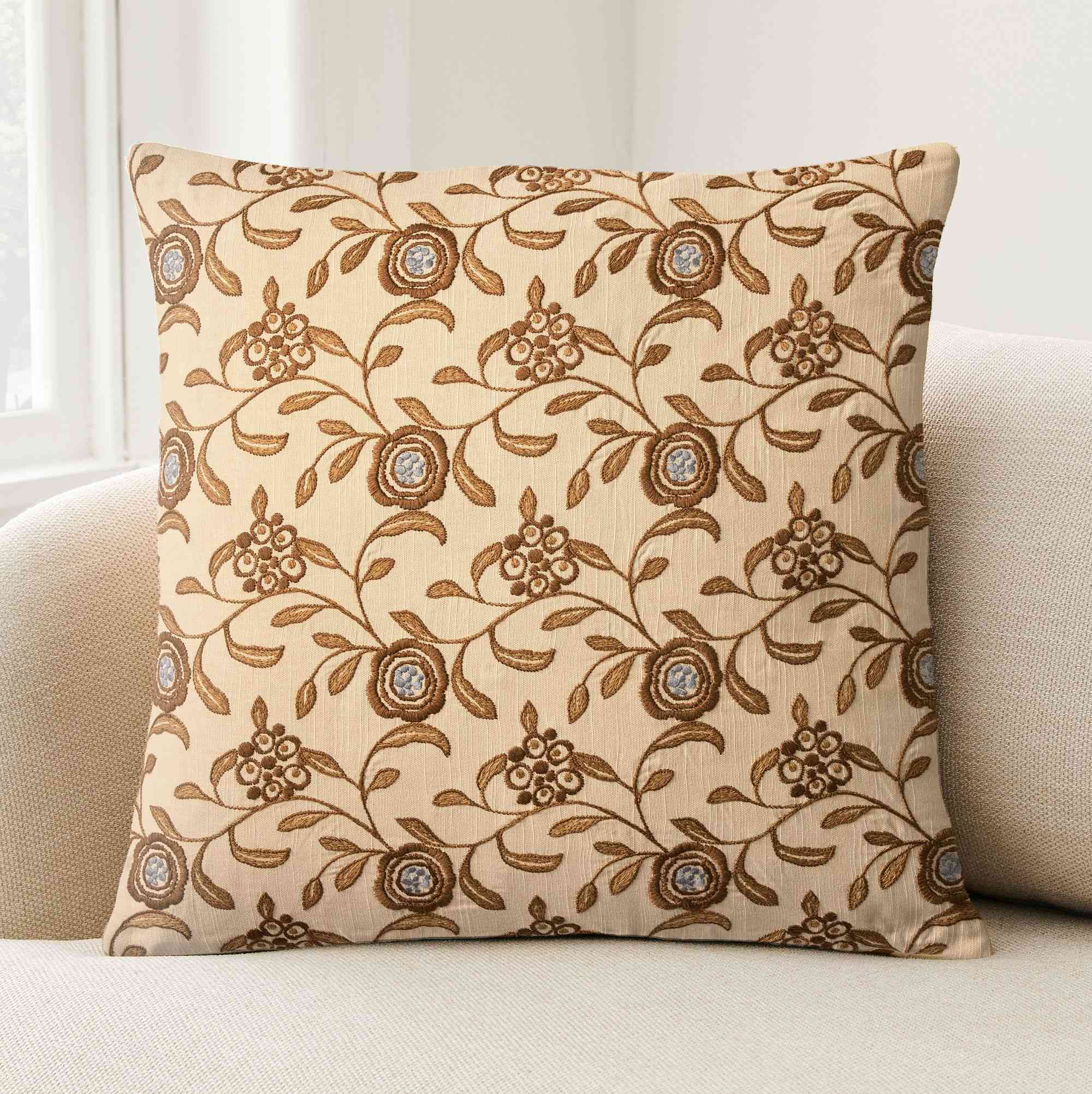 Floral Vine Pillow Cover