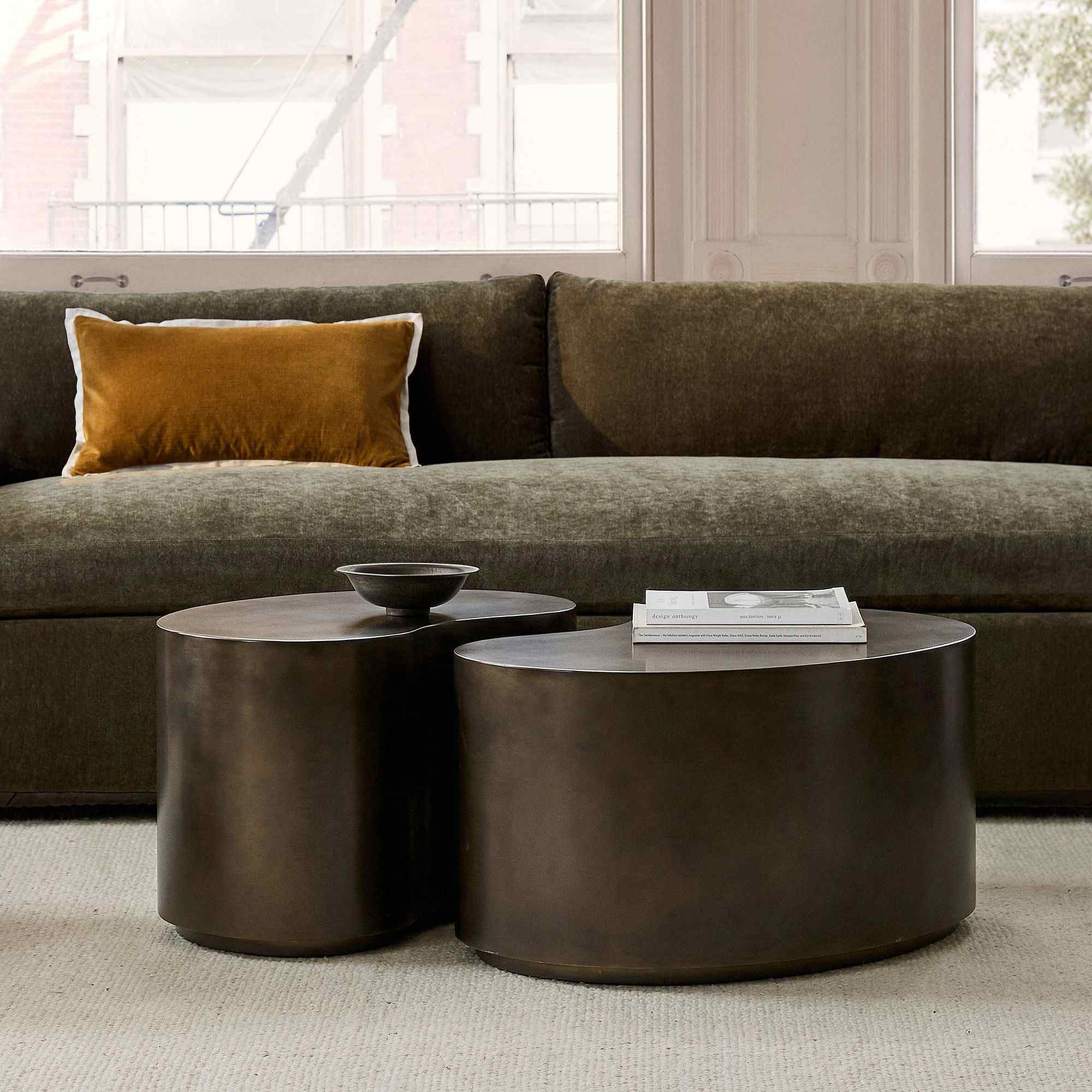 west elm | Taura Metal Bunching Coffee Table (23"-33")