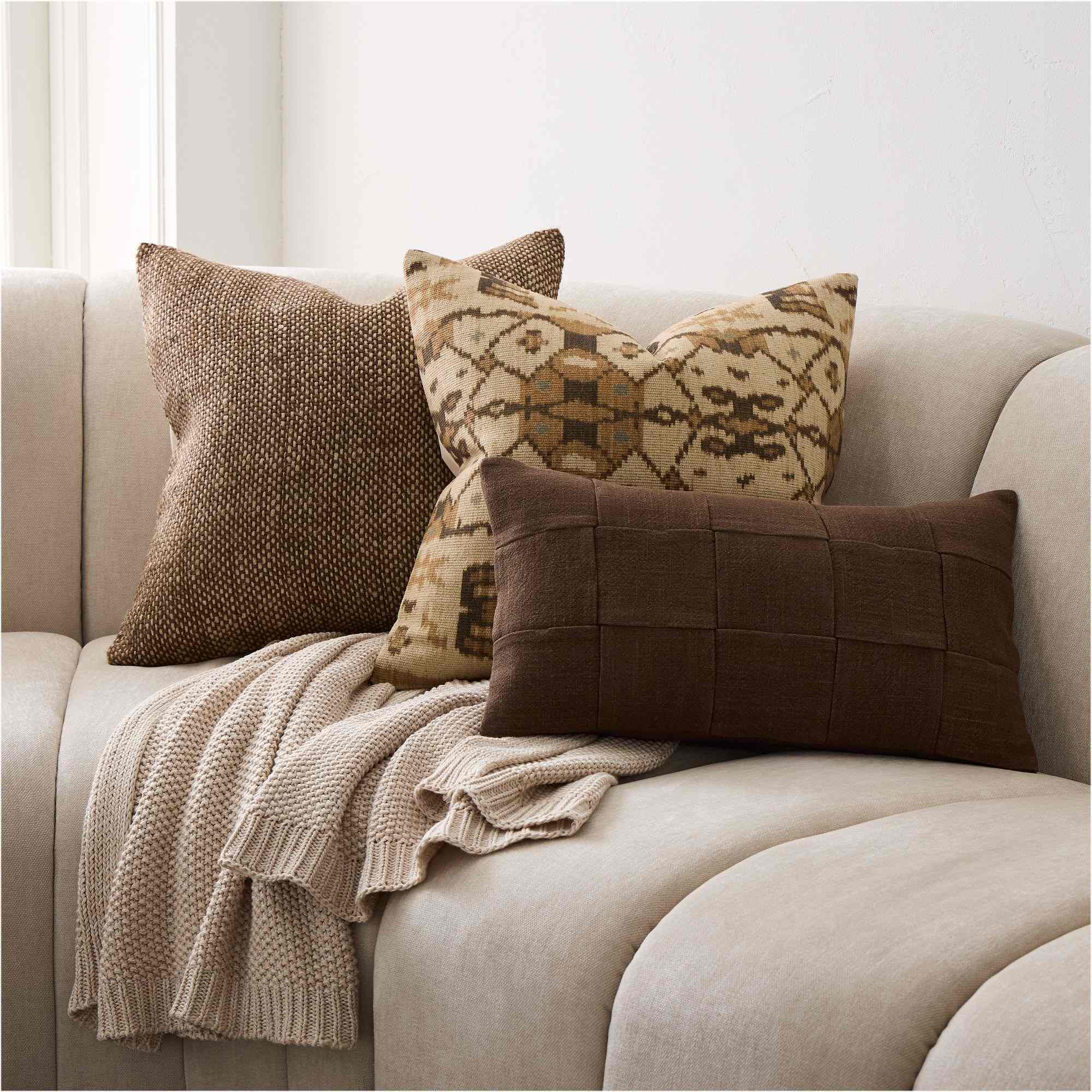 west elm | Two-Tone Basketweave Pillow Cover