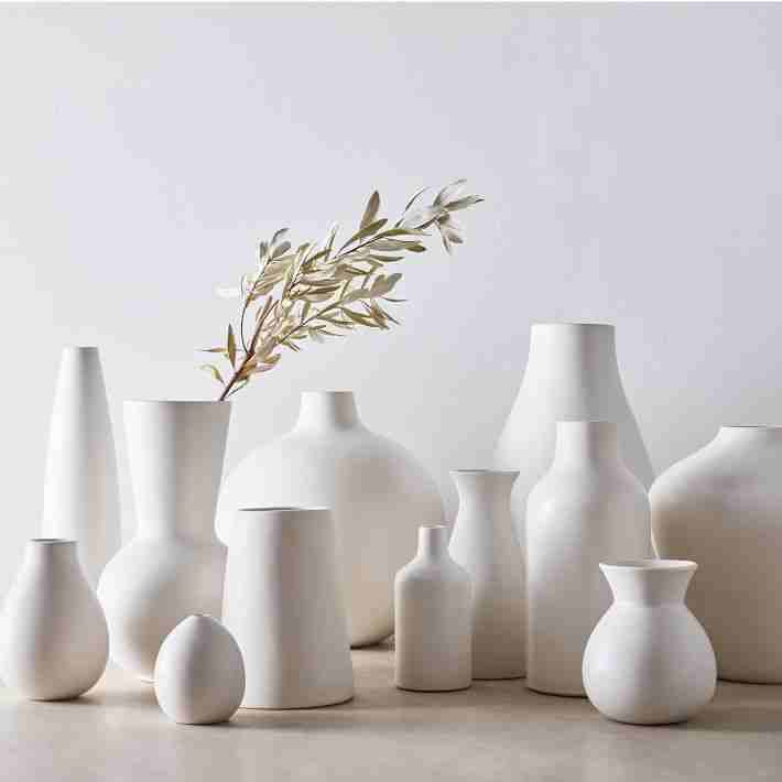Pure White Ceramic Vases
