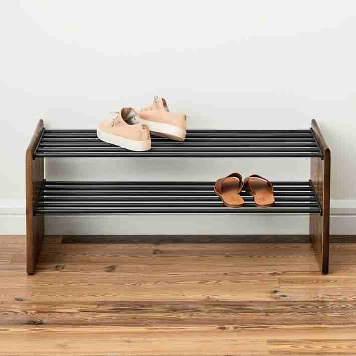 Anton Shoe Rack, Burnt Wax