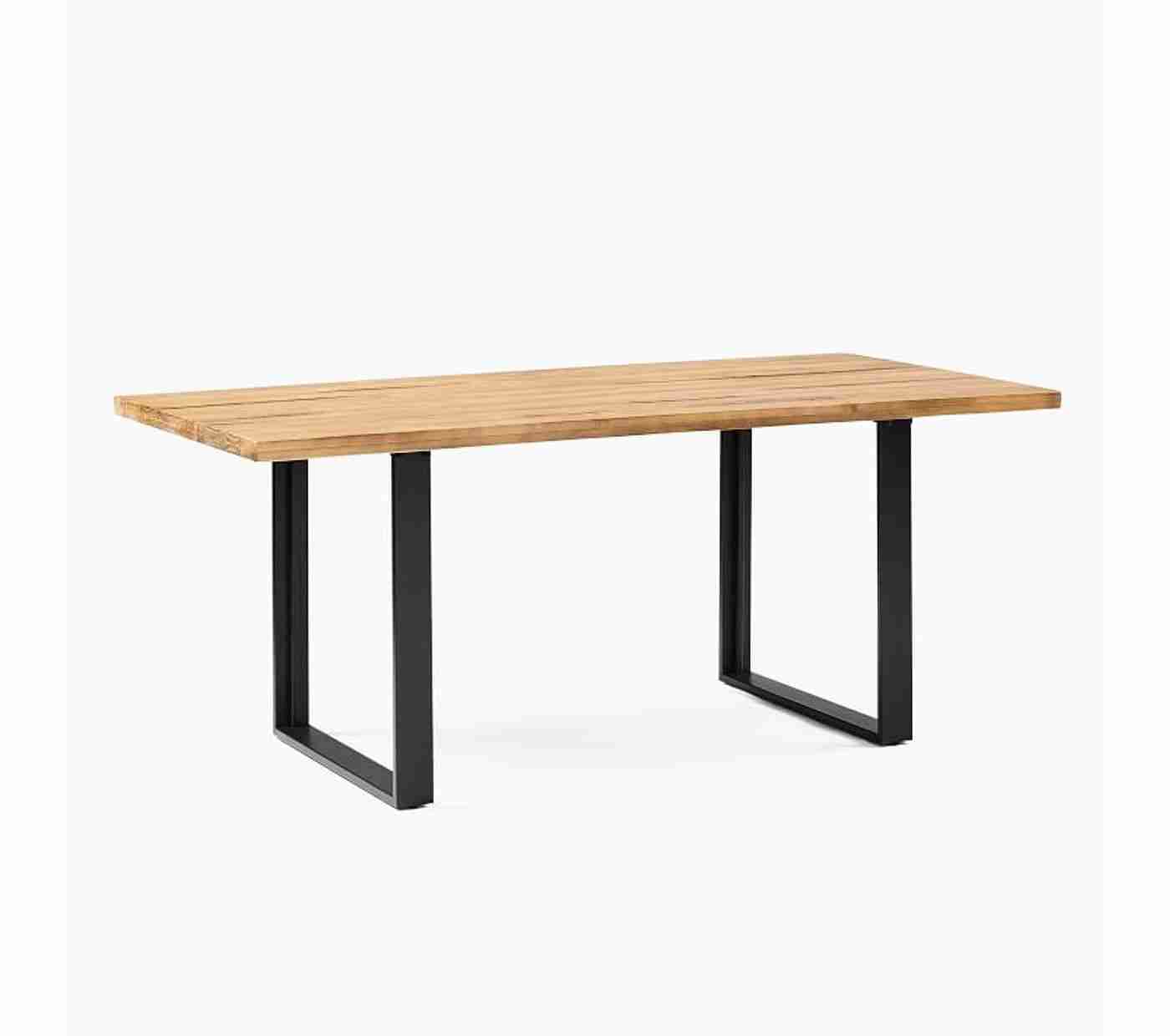 Tompkins Industrial Dining Table, 74", Natural