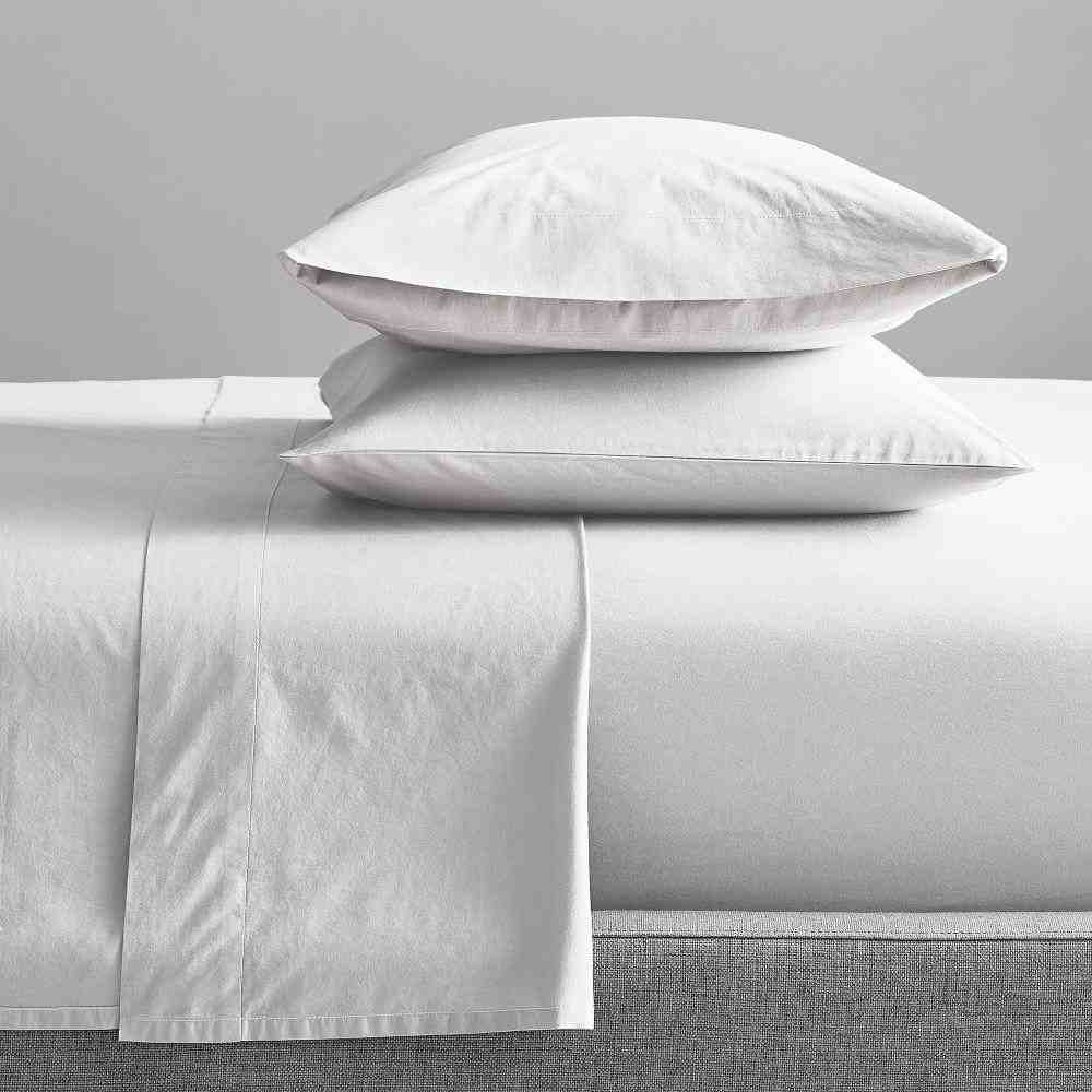Organic Washed Cotton Percale Sheet Set