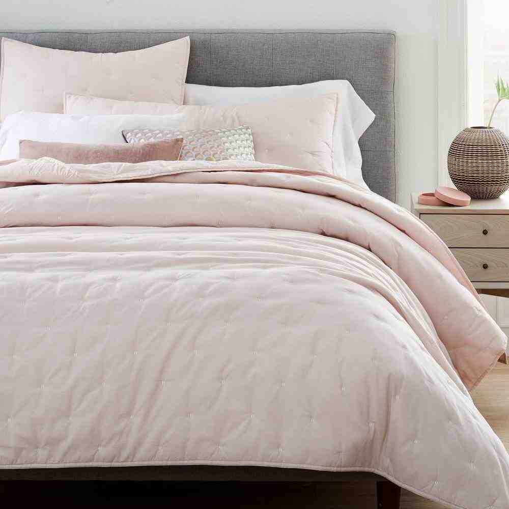 Washed Cotton Percale Quilt & Shams