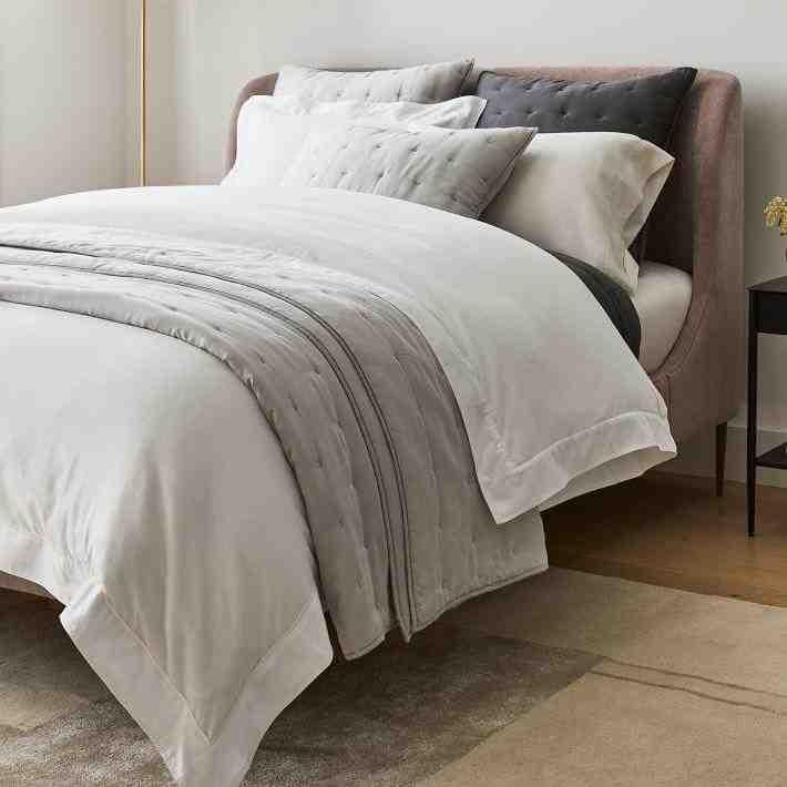 400-Thread-Count Organic Sateen Sheet Set - Platinum