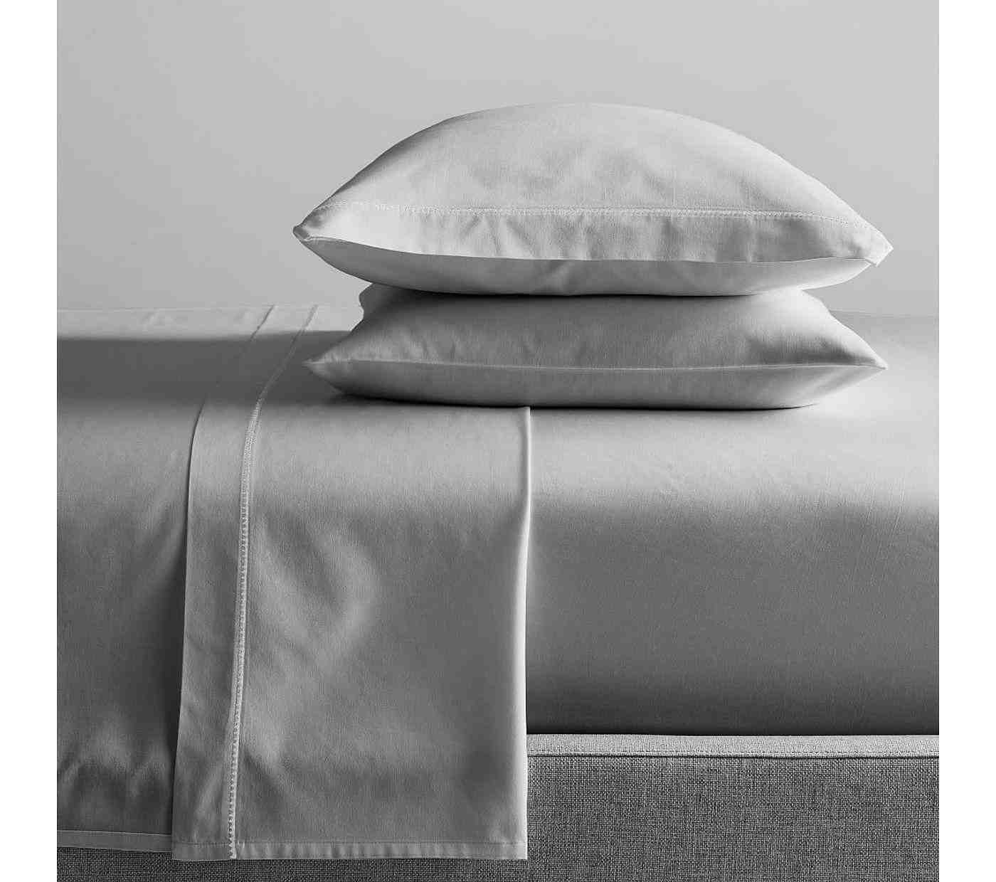 400-Thread-Count Organic Sateen Sheet Set - Platinum