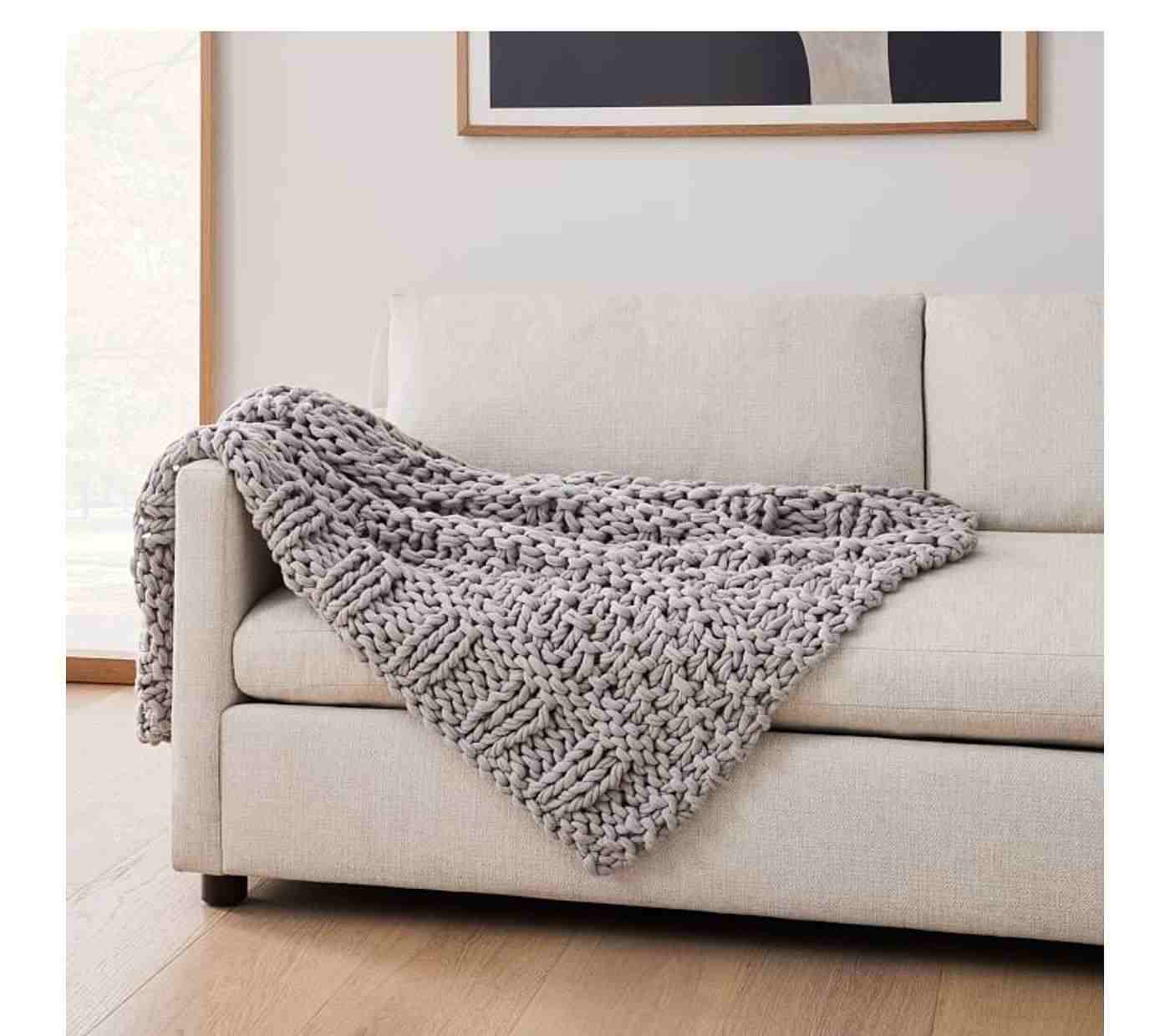 Colossal Mixed Knit Throw