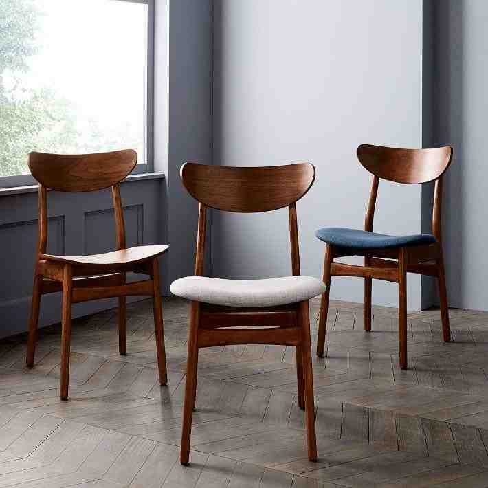 Classic Cafe Upholstered Dining Chair, Set of 2