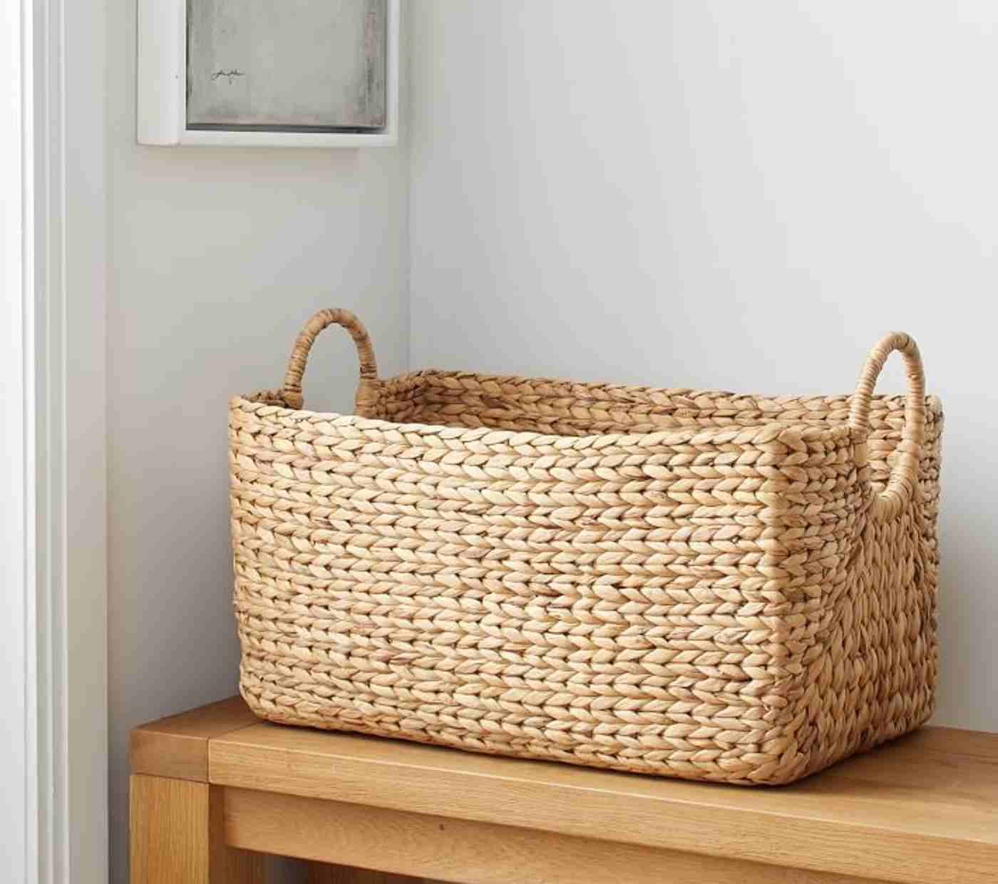 Curved Handwoven Utility Basket