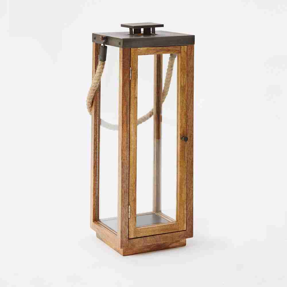 Wood + Rope Lanterns - Natural