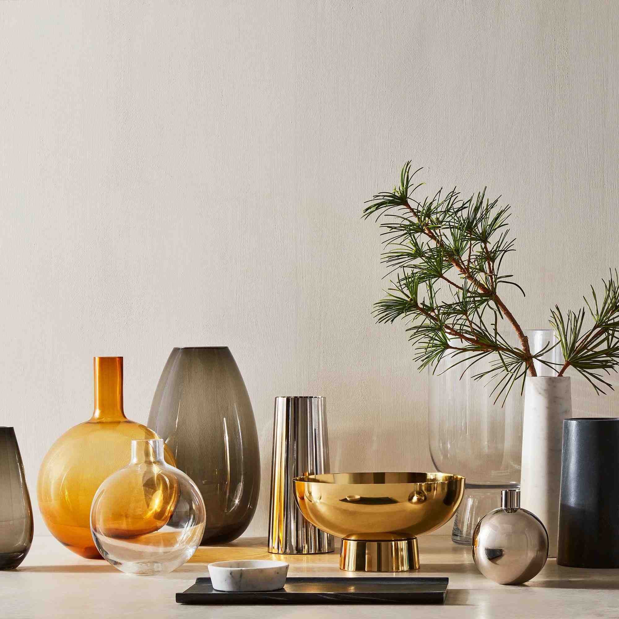 Foundations Metal Vases- Nickel