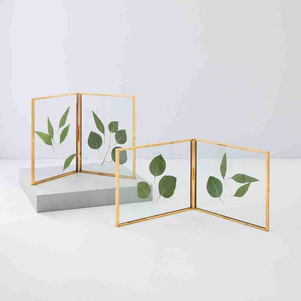 Terrace Folding Frames - Brass