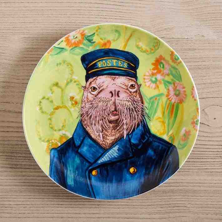 Dapper Porcelain Animal Collection Salad Plates