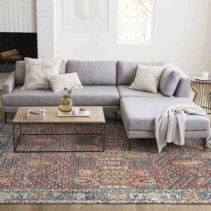 Distressed Nadine Hand Crafted Premium Wool Rug