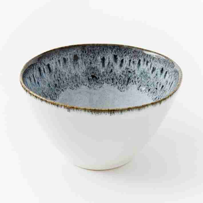 west elm | Reactive Glaze Bowl - Black/White, Set of 4