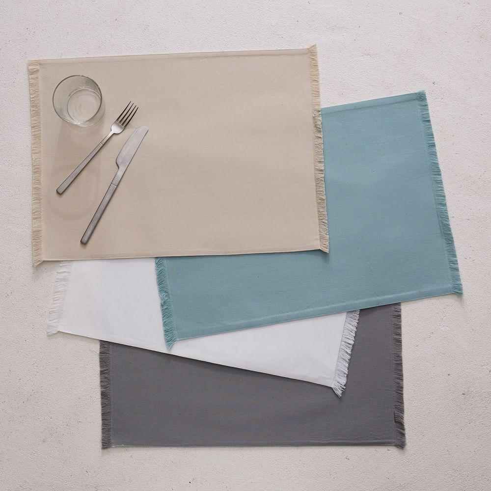 Frayed Edged Placemats (Set of 2)
