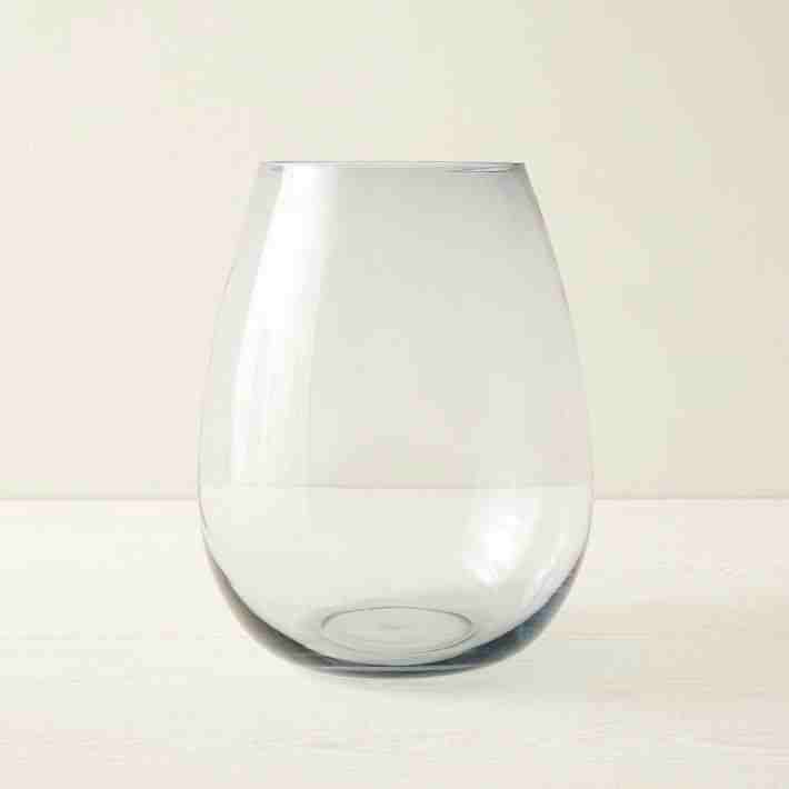 Pure Foundations Glasss Large Vase, Clear
