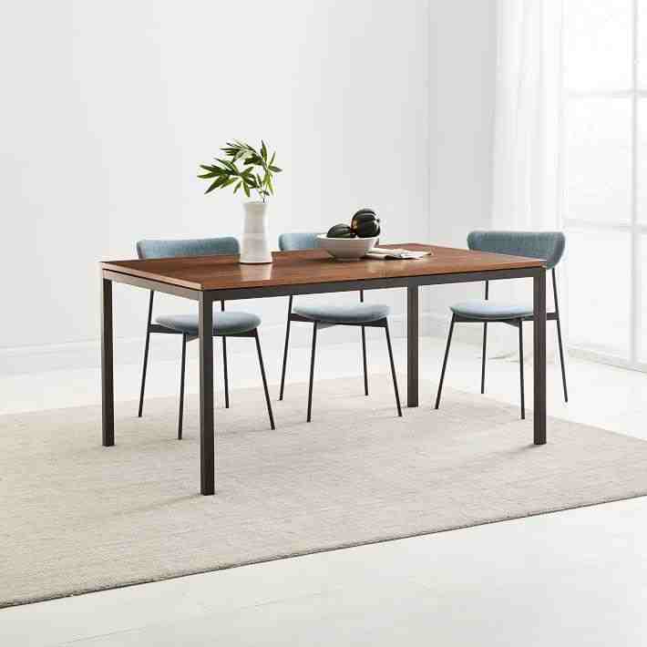 Frame Expandable Dining Table, 60"-8-" Expandable, Walnut