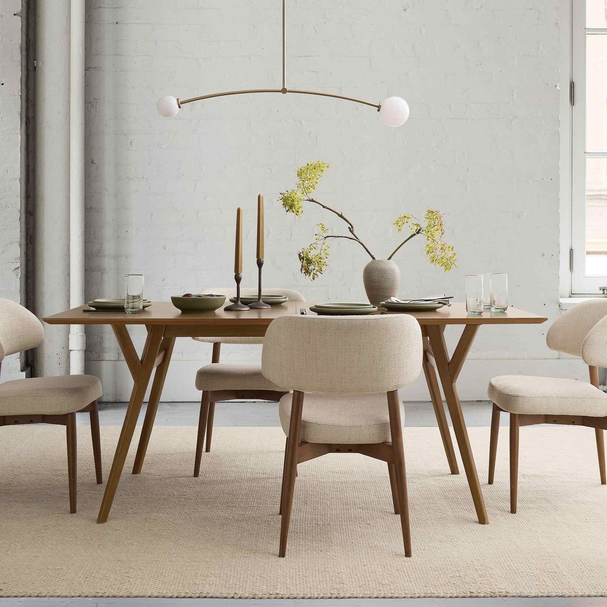 Mid-Century Expandable Dining Table