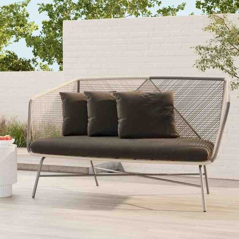 Huron Outdoor Sofa - Gray/Seal