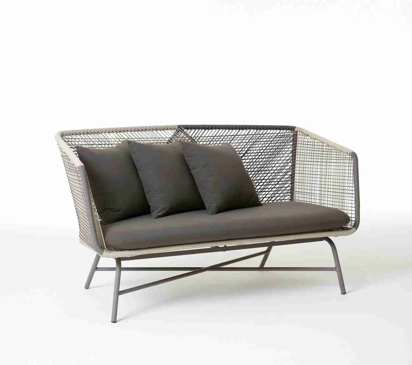 Huron Outdoor Sofa - Gray/Seal