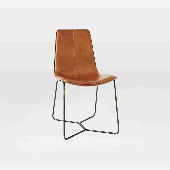 Slope Leather Dining Chair