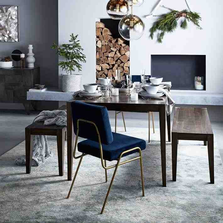 Wire Frame Upholstered Dining Chair