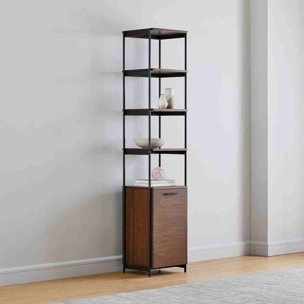 Foundry Narrow Bookcase - Dark Walnut